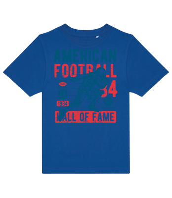 American Football Vintage - Kinder T-Shirt B&C - Royalblau - Vorne
