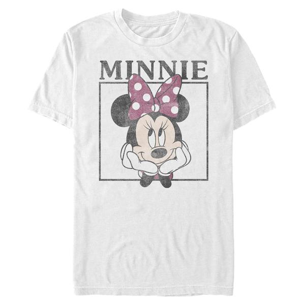 Aperçu: Disney - Mickey Mouse - Mickey Mouse Boxed Minnie - Homme T-shirt - Blanc - Devant