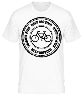 Keep Moving Sign - T-shirt standard Homme - Blanc - Devant