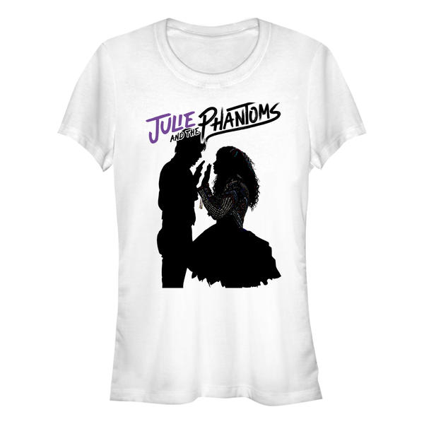 Aperçu: Netflix - Julie And The Phantoms - Skupina Silhouette Phantoms - Femme T-shirt - Blanc - Devant