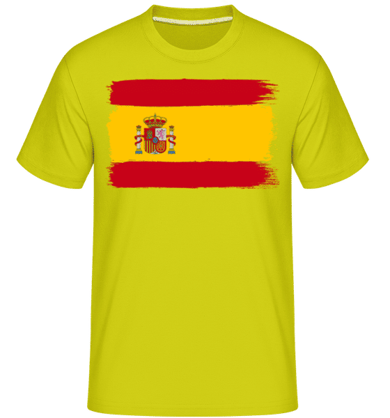 Preview: Country Flag Spain - Shirtinator Men's T-Shirt - Lime - Front