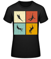 Escalade - T-shirt standard Femme - Noir - Devant