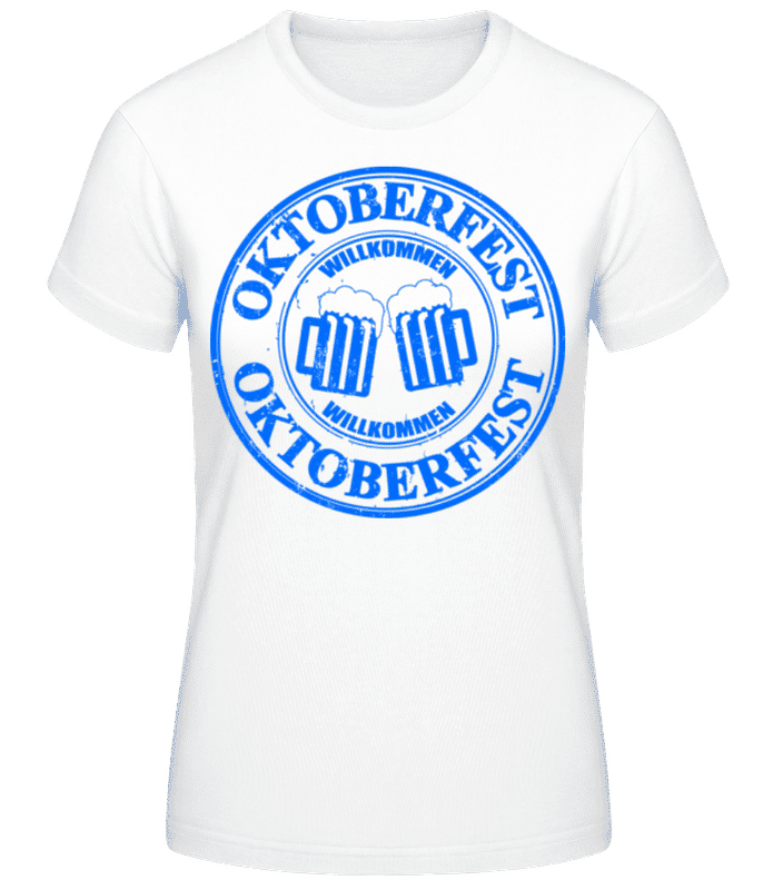 Náhled: Oktoberfest Logo - Dámské tričko B&C - Bílá - Napřed