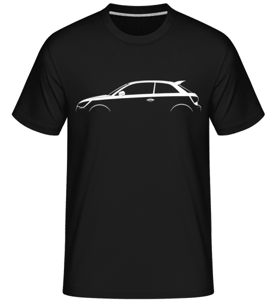 Aperçu: 'Audi A1 Quattro (8X)' Silhouette -  T-Shirt Shirtinator homme - Noir - Devant