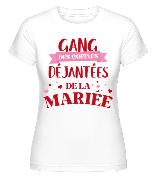 Aperçu: Gang Des Copines Déjantées -  T-shirt Shirtinator femme - Blanc - Devant