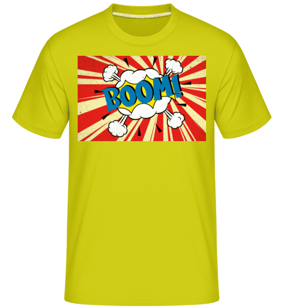 Aperçu: Boom -  T-Shirt Shirtinator homme - Citron vert - Devant
