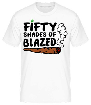 Fifty Shades Of Blazed - Men's Basic T-Shirt - White - Front