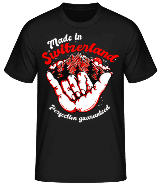 Aperçu: Made In Switzerland - T-shirt standard Homme - Noir - Devant