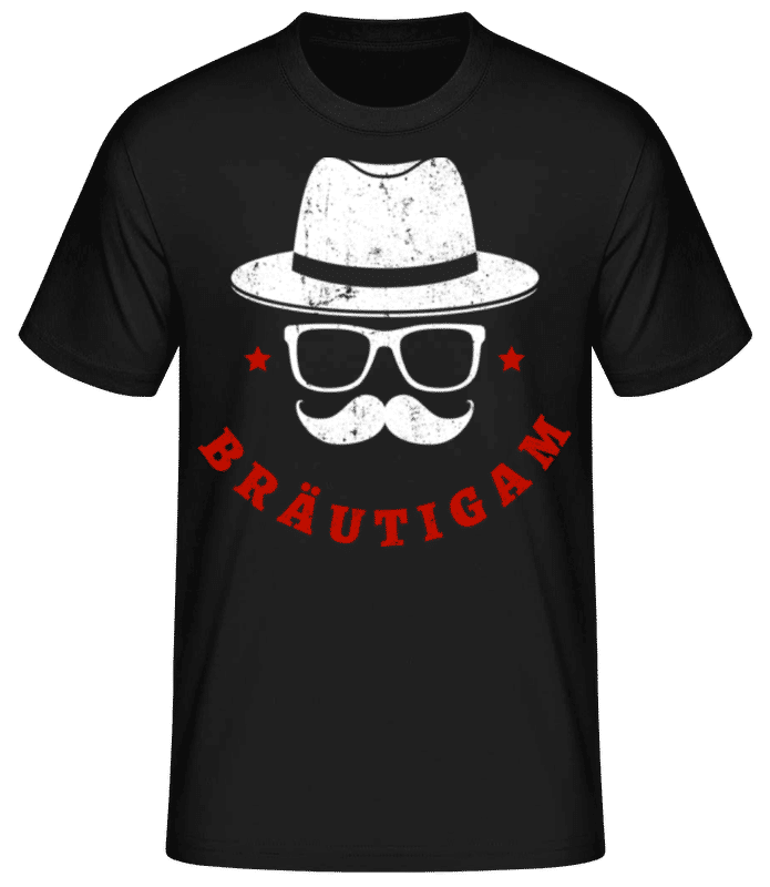 Vorschau: Bräutigam - Männer Basic T-Shirt - Schwarz - Vorne