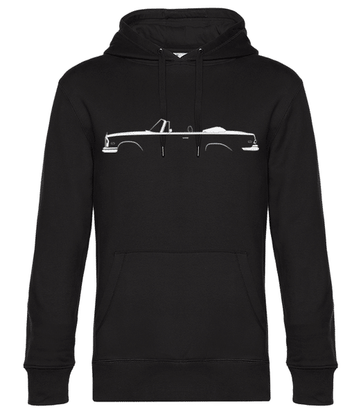 Aperçu: 'Mercedes-Benz 280SE Cabrio' Silhouette - Sweat à capuche premium Unisexe - Noir - Devant