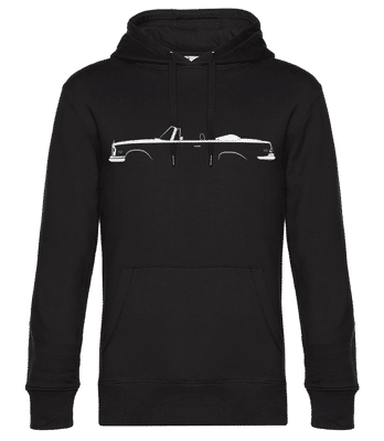 'Mercedes-Benz 280SE Cabrio' Silhouette - Sweat à capuche premium Unisexe - Noir - Devant