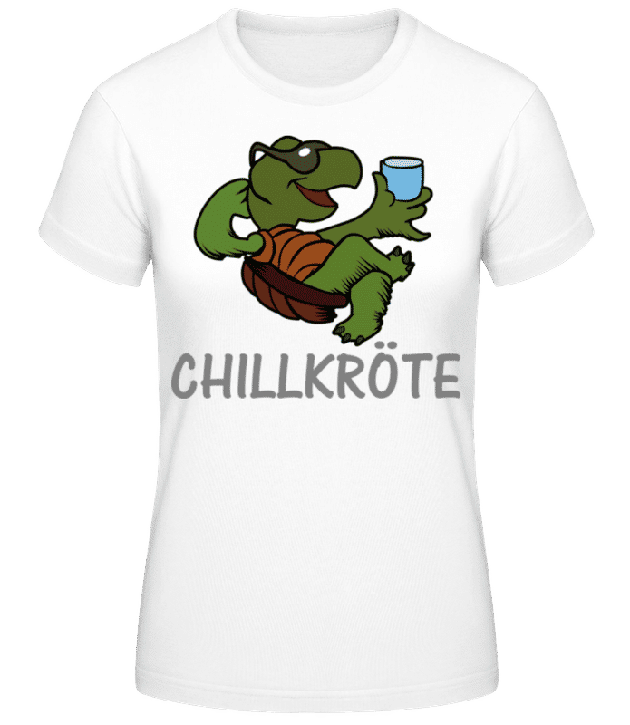 Vorschau: Chillkröte - Frauen Basic T-Shirt - Weiß - Vorne