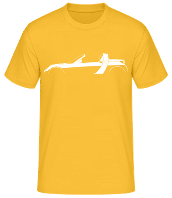 'Smart Roadster' Silhouette - Men's Basic T-Shirt - Golden yellow - Front