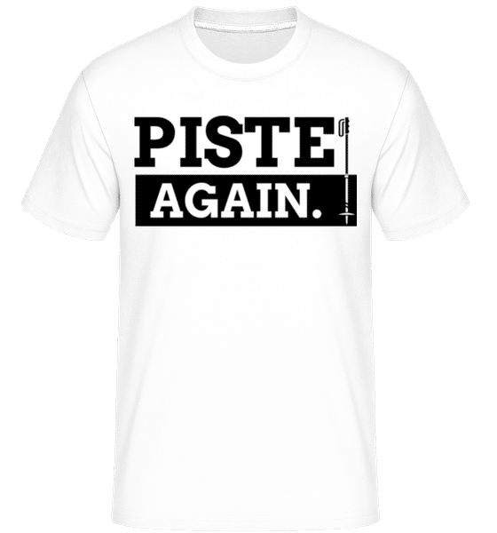 Aperçu: Piste Again -  T-Shirt Shirtinator homme - Blanc - Devant