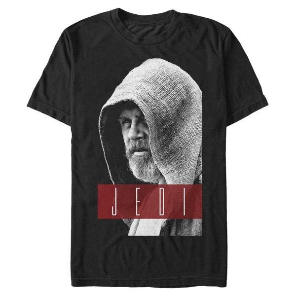 Vorschau: Star Wars - The Force Awakens - Luke Skywalker Luke Jedi - Männer T-Shirt - Schwarz - Vorne