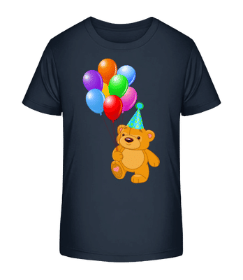 Ours Avec Des Ballons - T-shirt bio Enfant Stanley Stella 2.0 - Bleu marine - Devant
