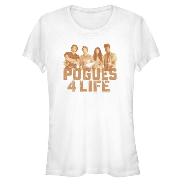 Aperçu: Netflix - Outer Banks - Skupina Pogues 4 Life - Femme T-shirt - Blanc - Devant Aperçu: Netflix - Outer Banks - Skupina Pogues 4 Life - Femme T-shirt - Blanc - Devant