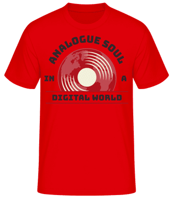 Vinyl Analogue Soul - T-shirt standard Homme - Rouge - Devant