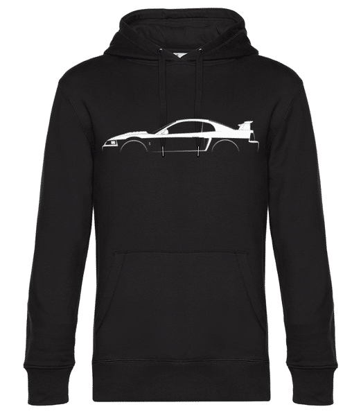 Aperçu: 'Ford Mustang SVT Cobra R' Silhouette - Sweat à capuche premium Unisexe - Noir - Devant