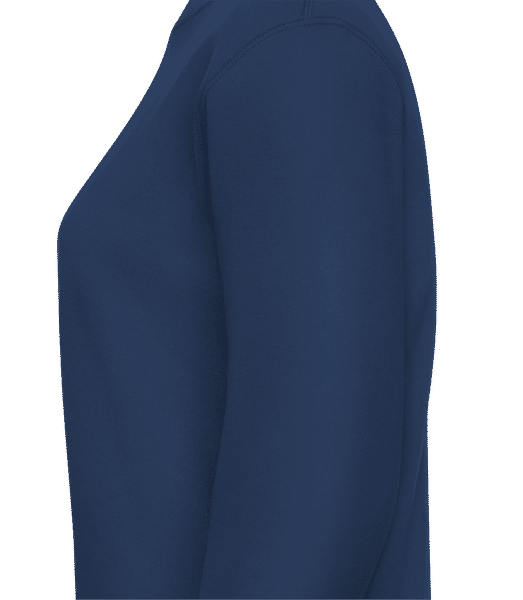 Aperçu: You Are The Best Friend - Sweatshirt Femme - Bleu marine - Gauche