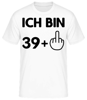 Ich Bin 39 - Männer Basic T-Shirt - Weiß - Vorne