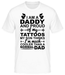 Papa Tattoos Son · Männer Basic T-Shirt