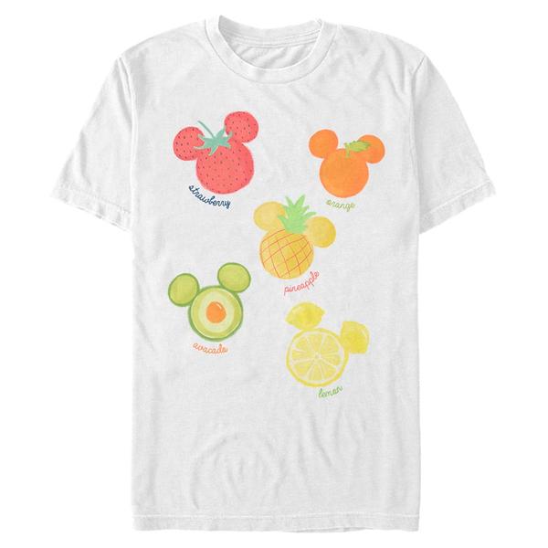 Disney Classics - Mickey Mouse - Mickey Assorted Fruit - Homme T-shirt - Blanc - Devant