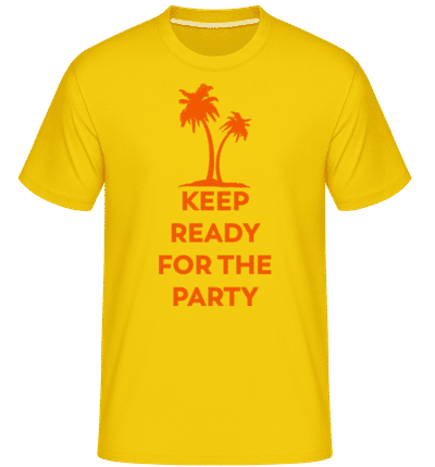 Keep Ready For The Party -  Shirtinator Men's T-Shirt - Golden yellow - Front