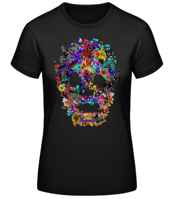 Totenkopf Collage Brasilien - Frauen Basic T-Shirt - Schwarz - Vorne