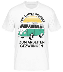 Zum Campen Geboren · Männer Basic T-Shirt