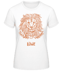 Kritzel Stil Sternzeichen Löwe - Frauen Basic T-Shirt - Weiß - Vorne