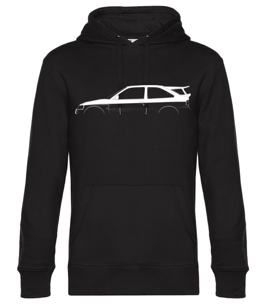 Aperçu: 'Ford Escort RS Cosworth' Silhouette - Sweat à capuche premium Unisexe - Noir - Devant