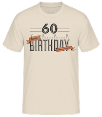 60 Birthday Sign · Männer Basic T-Shirt