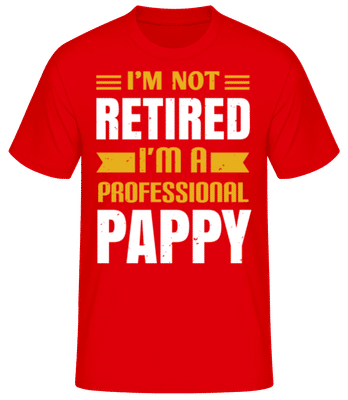 I'm A Professional Pappy - Männer Basic T-Shirt - Rot - Vorne