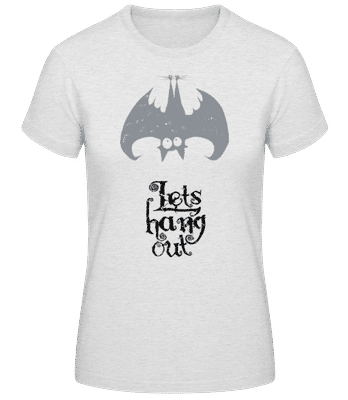 Let's Hang Out Bat - Women's Basic T-Shirt - Heather grey - Front