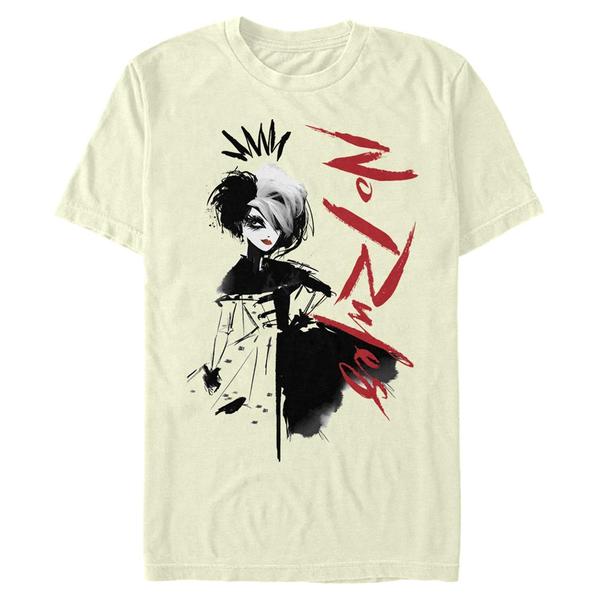 Preview: Disney Classics - Cruella - Cruella DeVille No Rules - Men's T-Shirt - Cream - Front