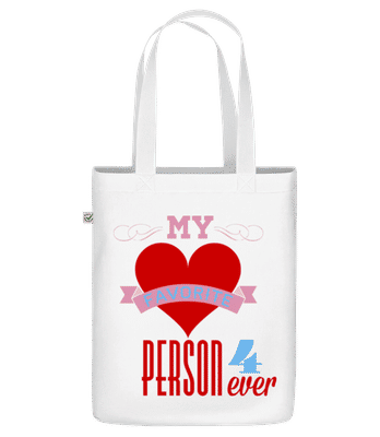 My Favorite Person 4Ever - Sac en toile bio - Blanc - Devant