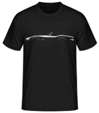 'Chevrolet Corvette C3 Con.' Silhouette - Männer Basic T-Shirt - Schwarz - Vorne