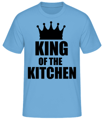 King Of The Kitchen Black - Pánske basic tričko - Svetlo modrá - Predné