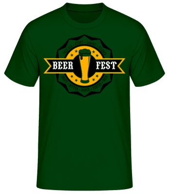 Beer Fest - Camiseta para hombre B&C - Verde botella - delante