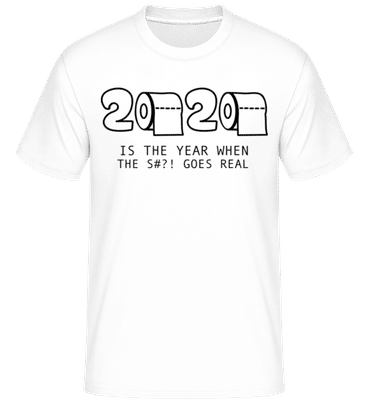 2020 Année de la merde -  T-Shirt Shirtinator homme - Blanc - Devant