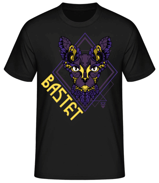 Aperçu: Bastet - T-shirt standard Homme - Noir - Devant