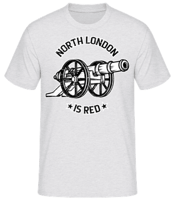 Arsenal Football North London Red League - T-shirt standard Homme - Gris chiné - Devant