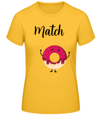 It Is A Match 2 - Dámské basic tričko - Zlatožlutá - Napřed