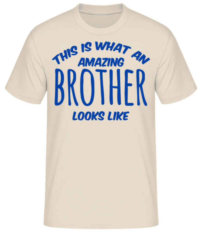 Preview: Amazing Brother Looks Like - Men's Basic T-Shirt - Cream - Front
