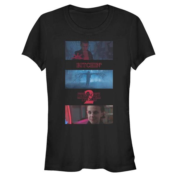 Aperçu: Netflix - Stranger Things - Eleven Photo Story - Femme T-shirt - Noir - Devant