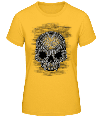 Cyklistické reťaze Skull - Dámske tričko B&C - Zlatožltá - Predné