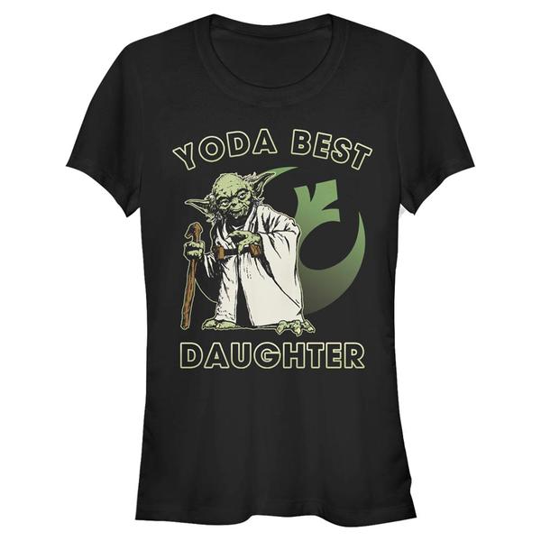 Aperçu: Star Wars - Yoda Best Daughter - Family - Femme T-shirt - Noir - Devant