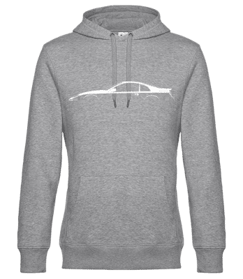 'Nissan 300ZX (Z32)' Silhouette - Männer Standard Hoodie - Grau meliert - Vorne