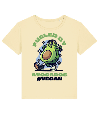 Fueled By Avocados - Dámske bio tričko Stanley Stella 2.0 - Pastelová žltá - Predné